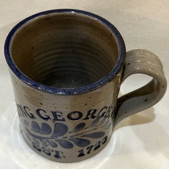 Westerwald Pottery Mug 1994 Salt Glazed King George VA Est 1720 Signed Dated - Picture 5 of 7